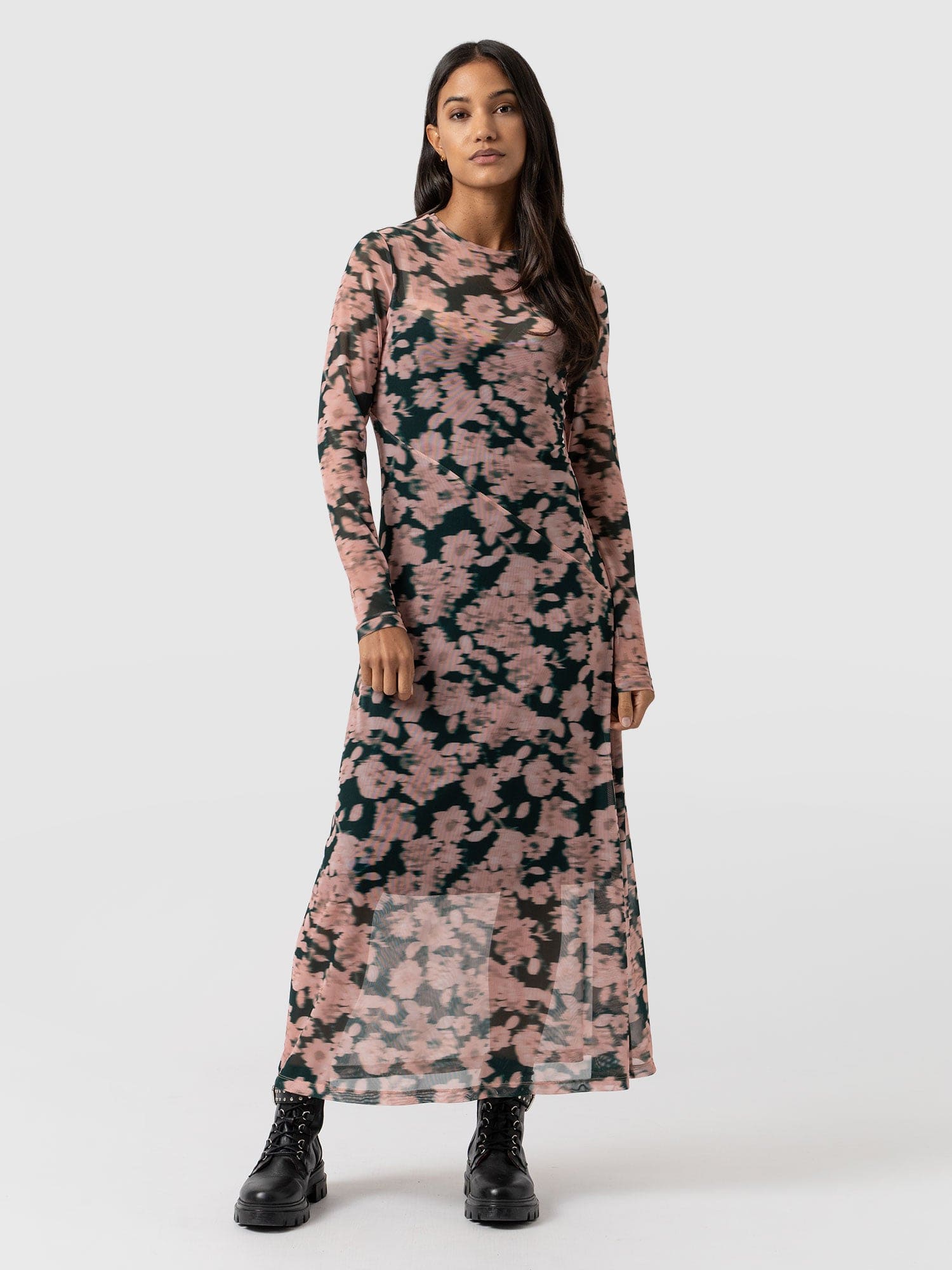 Mesh Runway Dress - Chelsea Floral